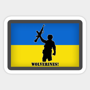 Ukraine Wolverines! For Charity Sticker